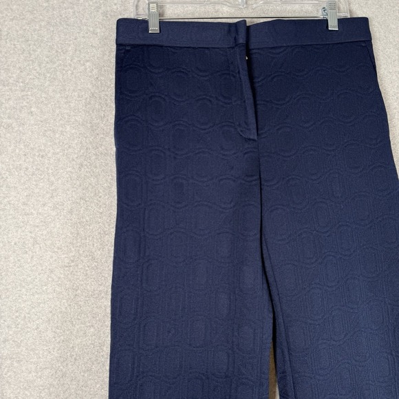 Marni pants womens 40 US 32" navy blue wide leg inlay trousers - Picture 3 of 14